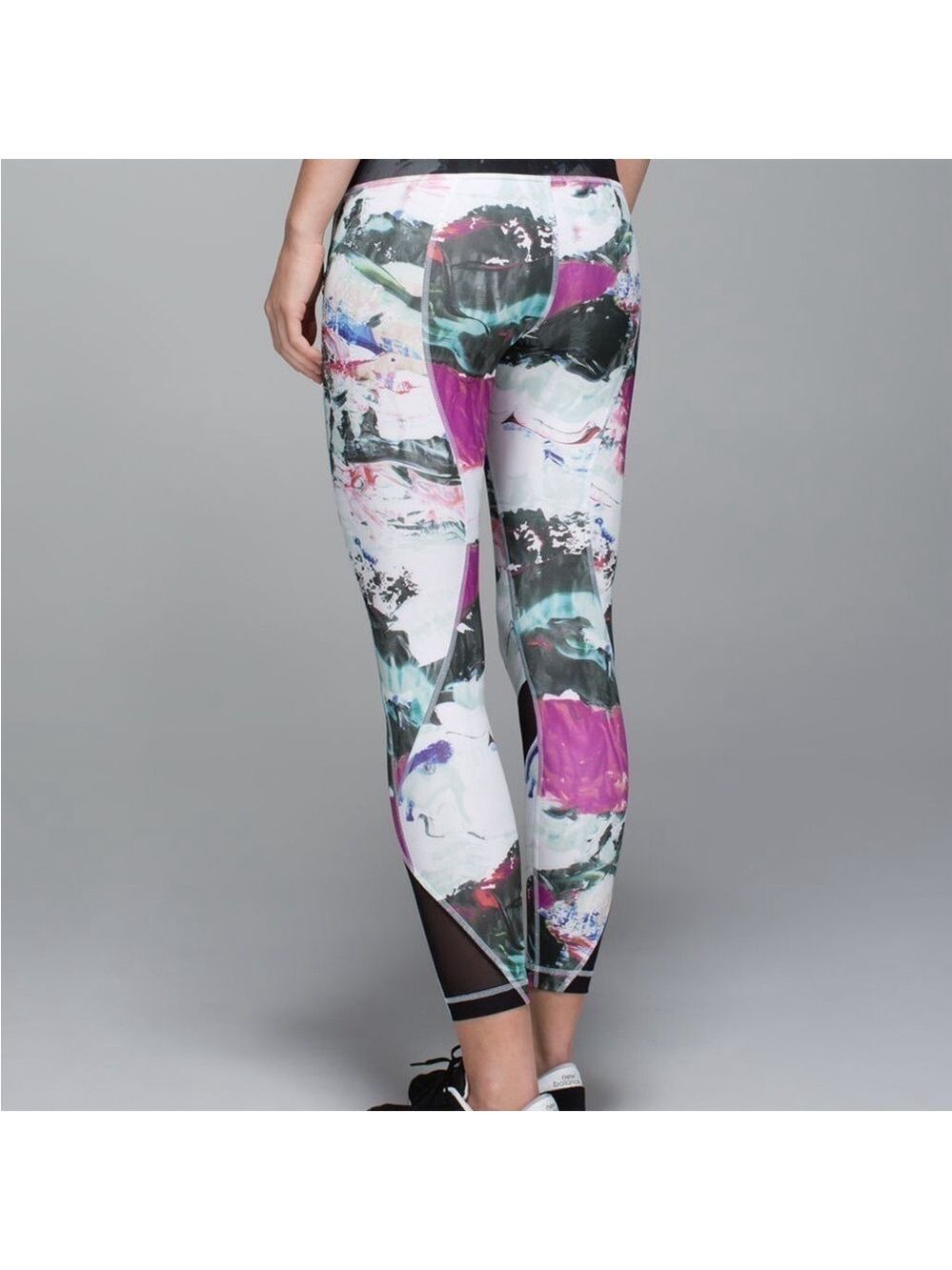 Lululemon Inspire Tight II Full On Luxtreme Pigment Wave Multi Black Size 8 - Picture 2 of 10
